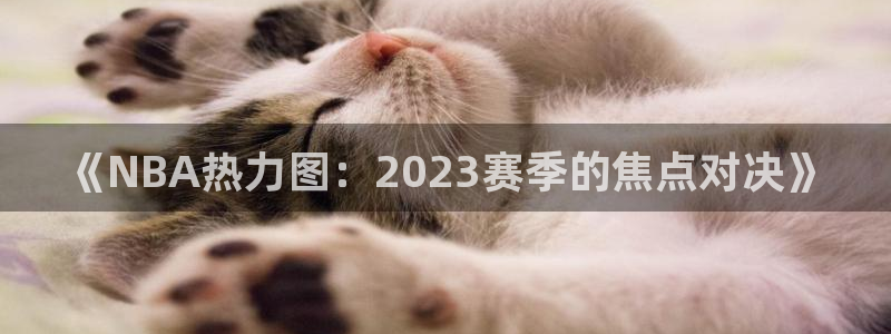 857体育赛事直播雨燕：《NBA热力图：2023赛季的焦点对决》